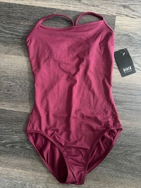 (9) NWT Bloch Wine Red one piece leotard